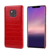 rød Skind case croco Huawei Mate 20 Pro Mobil tilbehør