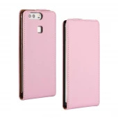 HUAWEI P9 vertikal flip cover-pink