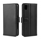 Læder flip etui Huawei Y5 2019 sort