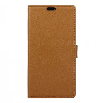 Til Huawei Y3 2 flip cover med lommer brun