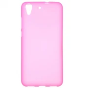 Huawei Y6 2 cover i blød tpu rosa Mobiltelefon tilbehør