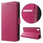 Huawei Y6 2 etui med lommer rosa