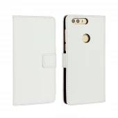 Huawei Honor 8 cover i split læder hvid