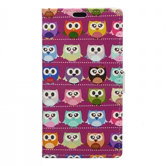 Huawei Y6 2 Compact cover med mønster Adorable Mini Owls