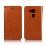 Huawei Nova Plus cover i ægte læder brun