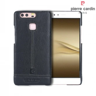 Huawei P9 cover Pierre Cardin design læder sort
