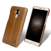 til Huawei Mate 9 brun cover Pierre Cardin ægte læder Huawei Mobil tilbehør hos Leveso.dk