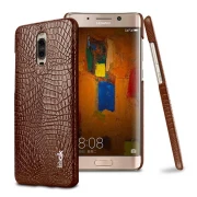 Til Huawei Mate 9 Pro brun cover croco læder Leveso.dk Mobil tilbehør