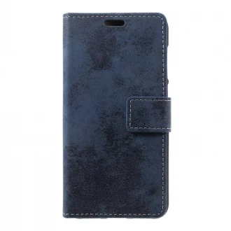 Til Huawei Honor 8 Lite cover i retro stil blå