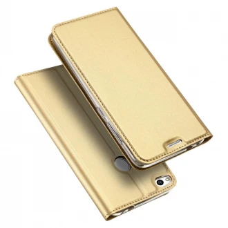 Til Huawei Honor 8 Lite cover slim med lomme guld