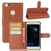 Huawei P10 Lite praktisk flip cover brun