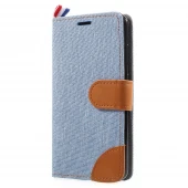JC-style Huawei P10 lite flip cover med lommer lyseblå