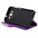 Huawei Y3 2017 flip cover med lommer cartoon lilla Mobil cover