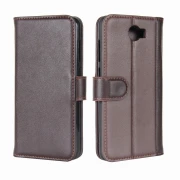 Huawei Y5 2 læder flip cover med lommer brun Mobil tilbehør