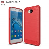 C-style armor cover Huawei Y6 2017 rød