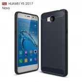 C-style armor cover Huawei Y6 2017 blå