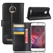 Moto Z2 Play flip cover i split læder sort