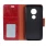 rødLæder flip omslag Motorola E5 Play Mobil tilbehør
