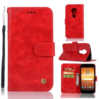Vintage cover Motorola Moto G6 play rød