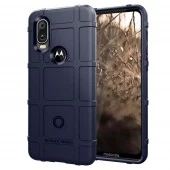 Rugged shield case Motorola One Vision blå