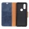 blå Elegant læder cover Motorola One Vision Mobil tilbehør