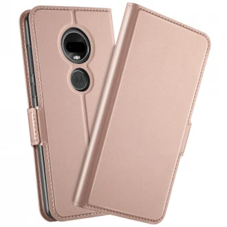 S-line flip cover til Motorola Moto G7 Moto G7 plus rosaguld