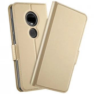 S-line flip cover til Motorola Moto G7 Moto G7 plus guld