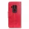 Elegant læder flip etui Motorola One Zoom rød Mobil tilbehør