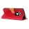 Elegant læder flip etui Motorola One Zoom rød Mobil tilbehør
