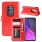 rød Vilo flip etui Motorola One Zoom Mobil tilbehør