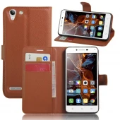 LENOVO K5 cover med lommer-brun