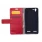 LENOVO K5 cover etui pung  rød Leveso Mobil tilbehør