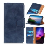 Elegant læder etui Motorola G8 Plus blå