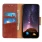 brun Elegant læder etui Motorola G8 Plus Mobil tilbehør