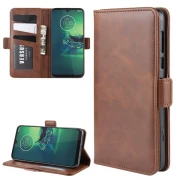 mørkebrun Vilo flip etui Motorola G8 Plus Mobil tilbehør