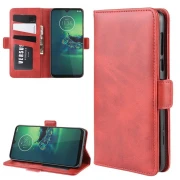 rød Vilo flip etui Motorola G8 Plus Mobil tilbehør