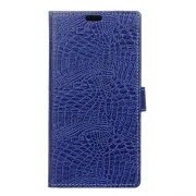 Til Lenovo B cover Croco læder mørkeblå Leveso.dk Mobiltelefon tilbehør