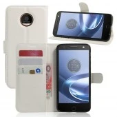 Motorola Moto Z play pung med lommer hvid