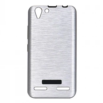 Lenovo K5 sølv cover brushed metal Mobiltelefon tilbehør
