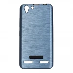 Lenovo K5 cover brushed metal lyseblå