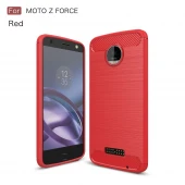 Motorola Moto Z force cover armor carbon rød