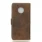 Motorola Moto G5 brun flip cover i retro stil Mobilcover