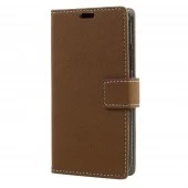 Flip cover Motorola Moto C brun