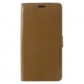 Motorola Moto C flip cover med lommer brun