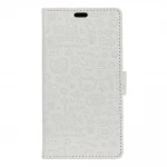 Flip cover cartoon Moto E4 hvid