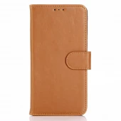 Moto Z2 Play flip cover i retro design lysebrun