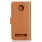 Moto Z2 Play flip cover i retro design lysebrun Mobilcovers