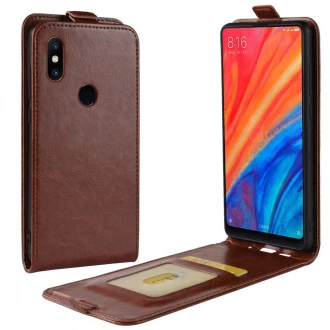 Til Xiaomi Mi Mix 2S vertikal flip cover brun