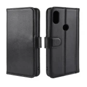 Cover ægte læder sort Xiaomi Mi Mix 2S Mobil tilbehør