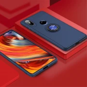Xiaomi Mi Mix 2S cover med ring holder blå Mobil tilbehør
